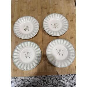 Vintage Naturewood By Pfaltzgraff Lot Of 4 Salad Dessert Plates 8” *